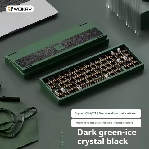 Weikav Lucky65 V2 Mechanical Keyboard 2025 Tri Mode Kit Aluminum Alloy Wireless RGB Hot SWAP Gasket