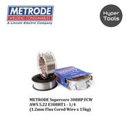 METRODE Supercore 308HP FCW AWS 5.22 E308HT1 - 1/4 (1.2mm Flux Cored Wire x 15kg)