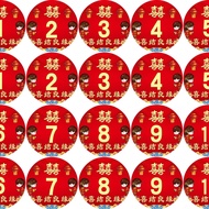 Wedding Number Wedding Vehicle Number Stickers Car Stickers Decoration Fleet Stickers Car Vehicle Nu