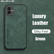 ELAXIS Compatible for Samsung Galaxy A05 Phone Case Luxury Magnetic Skin Feel Leather Soft TPU Back 