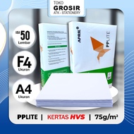 (50 SHEETS) F4 HVS Paper A4/ PPLITE 75Gsm/ 50 sheets F4 HVS Paper A4/ 75gsm PPLITE/