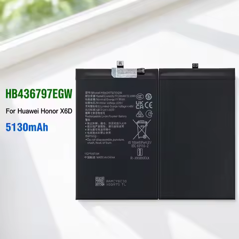 100% Original Brand New HB436797EGW 5130mAh Battery For Huawei Honor X6D Latest Production Phone Bat