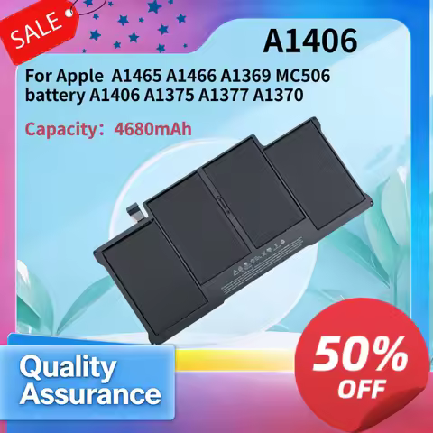 High quality 4680mAh ForA pple A1465 A1466 A1369 MC506 battery A1406 A1375 A1377 A1370