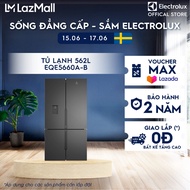 [Giao lắp 0Đ] Tủ lạnh Electrolux 4 cánh 562L EQE5660A-B - Đen nhám Matt Ngăn đông mềm cao cấp Lấy nư