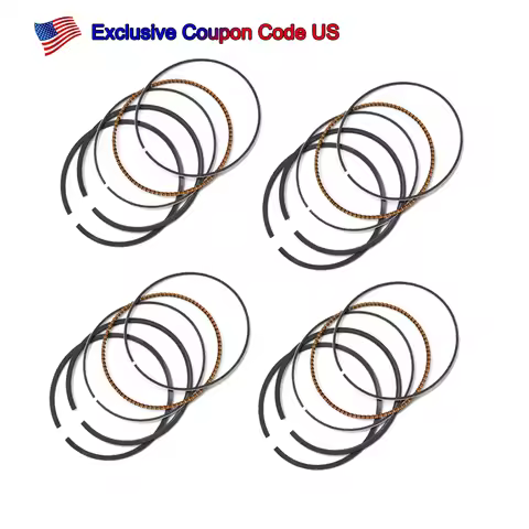 1/4 Sets Motorcycle Engine Parts Piston Rings Kit Bore STD Size 48mm ~ 48.5mm For YAMAHA FZR250 FZ25
