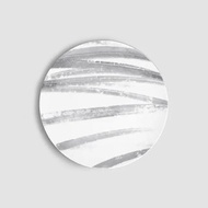 【303select】日本有田燒 雪花釉 行墨系列 二重高台皿 平碗