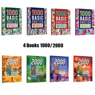 4 Books 1000/2000 Core English Words Primary School Common English Vocabulary Dictionary Book For Ki
