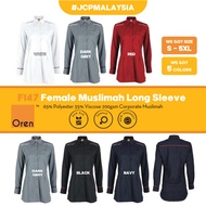JCP x OREN SPORT Female Muslimah Long Sleeve F147  Baju Korporat Muslimah Uniform Corporate Dress F1