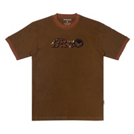 KATUN Himside - 24s Combed Cotton - Char Dark Brown Ring TEE - Short Sleeve T-Shirt for Men and Wome
