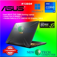 #1380 *Used / 2nd Hand Asus TUF FX86 Gaming Laptop Intel 8th Gen Core i5-8300H 16GB 512GB SSD Nvidia