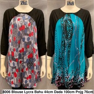 8006 blouse Lycra / baju borong murah