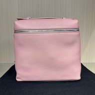 Loro Piana ExtraPocket L23.5 牛皮 豆腐包 雙肩包 小號 粉色