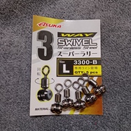 STAINLESS STEEL 3 WAY SWIVEL Aksesori Pancing