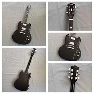 Gibson กีต้าร์ไฟฟ้าเอสจี HH Humbucker Pickup กีตาร์มืออาชีพกีต้าร์สีมะฮอกกานี