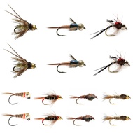 RoxStar Fly Shop Nymph Fly Hatch Pack! | 14 Premium Nymph Flies for Trout + 1 Year Membership to Tro