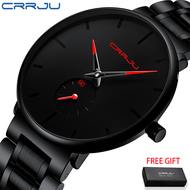 CRRJU Jam Tangan Elegan Pria Abadi Fashion Penjualan Panas Jam Kuarsa Tahan Air (2150)