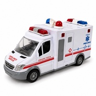 Kids Ambulance Toy Truck with Lights & Siren Trak Mainan Ambulans Kanak-kanak dengan Lampu & Siren