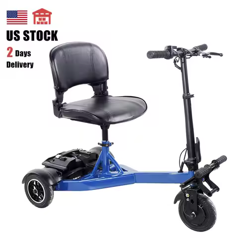 Usa Warehouse 36v 200W 3 Wheel 9kmh 250lbs Capacity Electric Elderly Scooter Disabled High Quality M