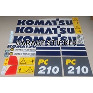 Excavator Stickers Pc 210Komatsu