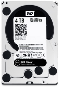WD Black 4TB Performance Desktop Hard Disk Drive - 7200 RPM SATA 6 Gb/s 64MB Cache 3.5 Inch