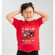 Flash Car | SUPER HERO | BAJU HERO | Newborn-12tahun | T-Shirt Kanak-Kanak Lelaki &amp; Perempuan Romper Baby