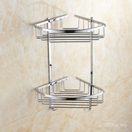 Angle Golden Zirconium Basket Triangle Copper Double-Layer Corner 2-Layer Full Bathroom pvd Rack Toi