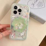 For iphone Case 17 Pro Max 16 Pro Max 15 Pro Max 14 Pro Max 13 Pro Max 2-in-1 double-sided - Clover 