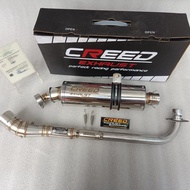 [Garansi] Knalpot Racing Creed Exhaust Suara Ngebas Pnp Vega R/Zr