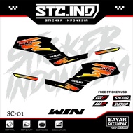 HONDA STRIPING STICKER WIN 100 39HONDA