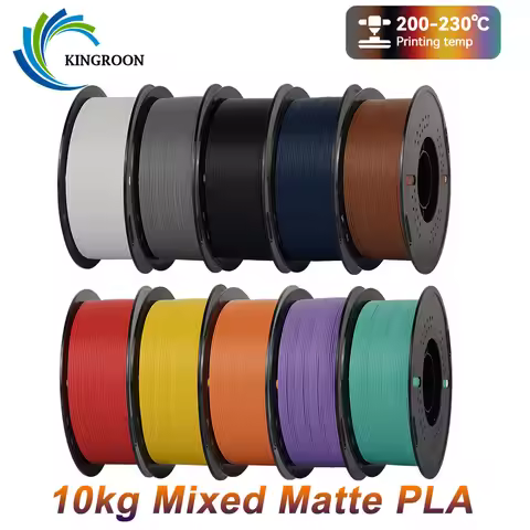 KINGROON Matte PLA Filament Mix Color Set 1.75mm Bundle 10kg 3D Printing Filament,3D Printer PLA Fil