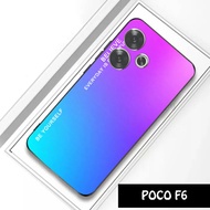 Softcase Glass Kaca POCO F6 - Casing Hp POCO F6- Softcase POCO F6- Case Kaca akrilik POCO F6