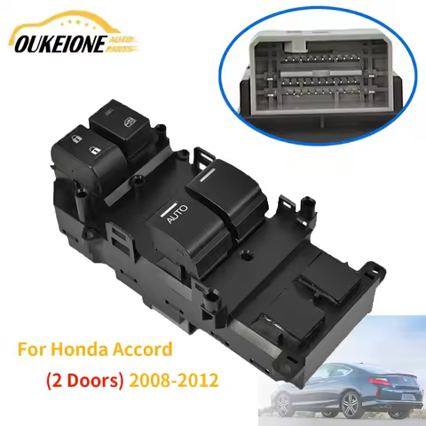 LHD Window Switch for Honda Accord Coupe 2 Doors 2008-2012 Front Left Control Glass Lifter Button 35