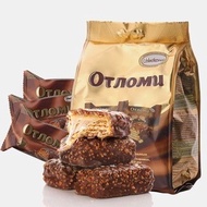 Awesome Russia A Kongte Ultra Caramel Wafer Chocolate Sandwich Biscuits Casual Snacks 260g 0