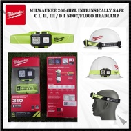 MILWAUKEE 2004HZL Intrinsically Safe C I, II, III / D 1 Spot/Flood Headlamp (Ready Stock)