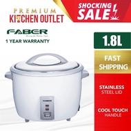Faber 1.8L Italy Stainless Steel Lid Rice Cooker FRC218 | FRC618