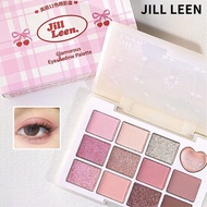 眼影盘十二色哑光百搭珠光大地色限定款眼影盘 JILL LEEN Eyeshadow Palette Twelve Colors Matte Long-Lasting Eyeshadow Palette