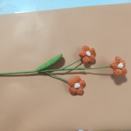 Pure Handmade Knitted Foam Flower Artificial Flower Yarn Hooked Bouquet Birthday Gift Teachers Day G
