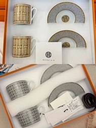 門市現貨HERMES Mosaique au 24 gold mug ' hermes coffee cup/tea cup，Hermes咖啡杯/茶杯