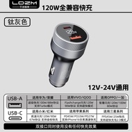 Bộ Sạc Ô Tô Đa Cổng LDZM 120W Tương Thích Hoàn Toàn Với Huawei OnePlus IQOO Xiaomi Apple Bộ Sạc Nhan