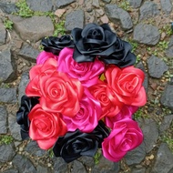 Satin Ribbon Flower 4 cm