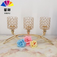 Romantic Candlestick Decoration Fashion Decoration Desktop Three-Headed Home Candlelight Candle Cup 