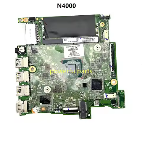 For HP Stream 14-CB 14-CB112DX Series Motherboard L16634-601 DA0P9KMB6C1 N4000 CPU On-Board Working 