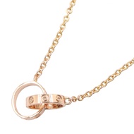 [Used] Cartier Baby Love Necklace B7212300, Neck circumference 44cm, K18PG (Pink Gold), Baby Love Ne