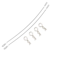 2pcs Racing Clip R Pin 1/10 1/8 RC Car Shell Rope Body Shell Buggy Drift Monster Truck Crawler HPI H