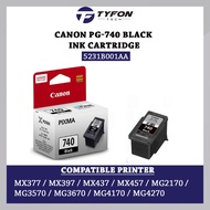 Canon PG-740 Black Ink Cartridge (5231B001AA) for Pixma MG2170 MG2270 MG3170 MX377 MX397 MX437 MX457 MX477 MX537 GM4070