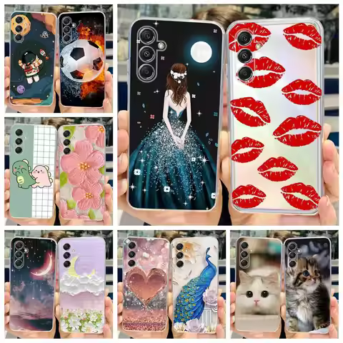 For Samsung Galaxy M34 5G Case SM-M346B New Fashion Painted Cover Clear Silicone Case For Samsung M3
