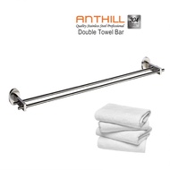(READY STOCK) ANTHILL TRANZ SERIES Polish Double Rod Towel Bar (750mm) TLB-00940