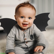 dusur Black Bat Wings for Kids Adults Parent Child Bat Wings Backpack Party Favors