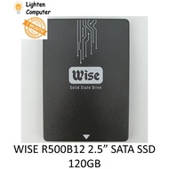 Wise R500B12 120GB 2.5" Solid State Drive SSD SATA III 6GB/s 550MB/s Read Speed - Used