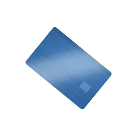 High End Metal Crafts Black Mirror Metal Credit Card Blank for Promotion Gift